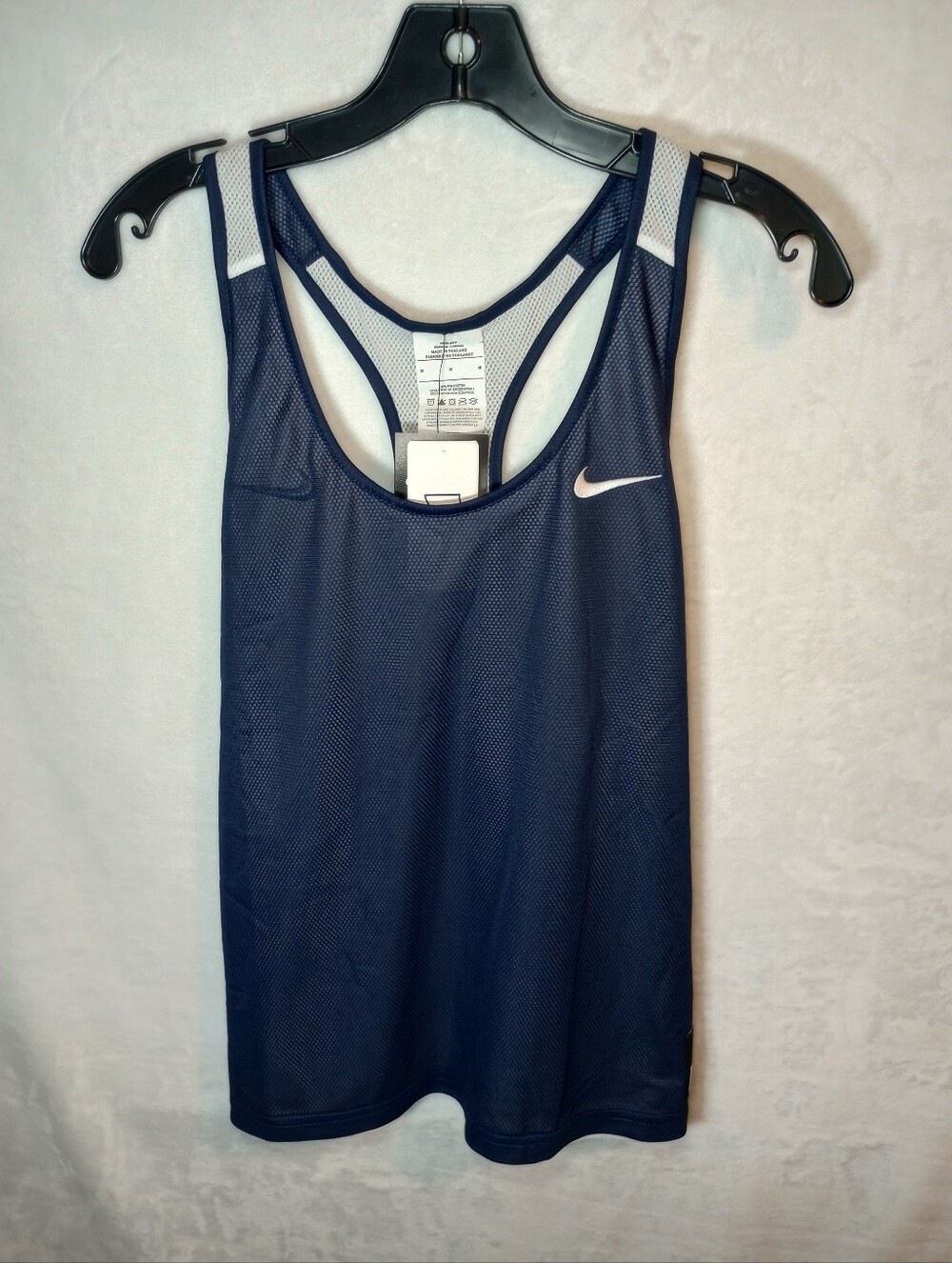 Nike Club Speed Lacrosse Pinnie Mesh Tank Top Breathable Varsity Navy Jersey NWT